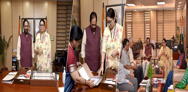 Honourable Union Minister Minority Affairs, Smt. Smriti Zubin Irani takes charge on Thursday, July 7th, 2022